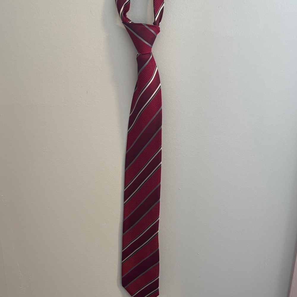 Classic Red Striped Tie
